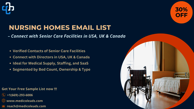 Nursing Homes Email List MedicoLeads B2B Healthcare Data Visuals