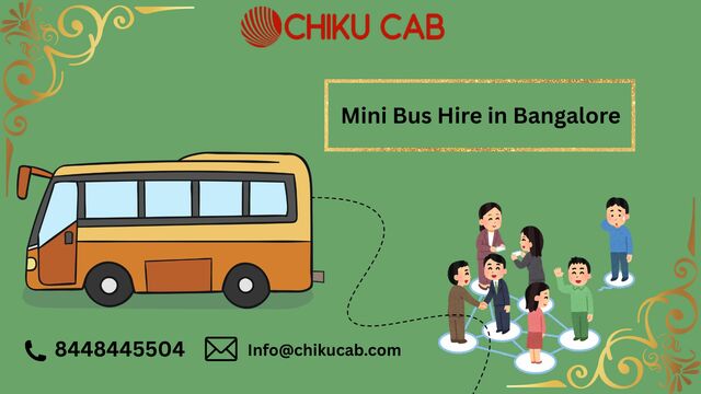 Mini Bus Hire in Bangalore chiku cab