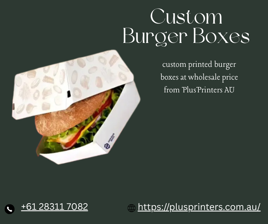 1 Custom Packaging Burger Boxes