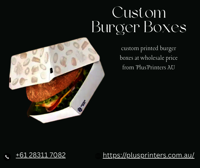 1 Custom Packaging Burger Boxes