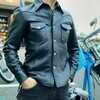 Full Sleeve Leather Shirt - Leather Shirts