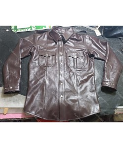 Full Sleeve Leather Shirt Leather Shirts