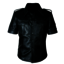 Leather short sleeve police... - Leather Shirts