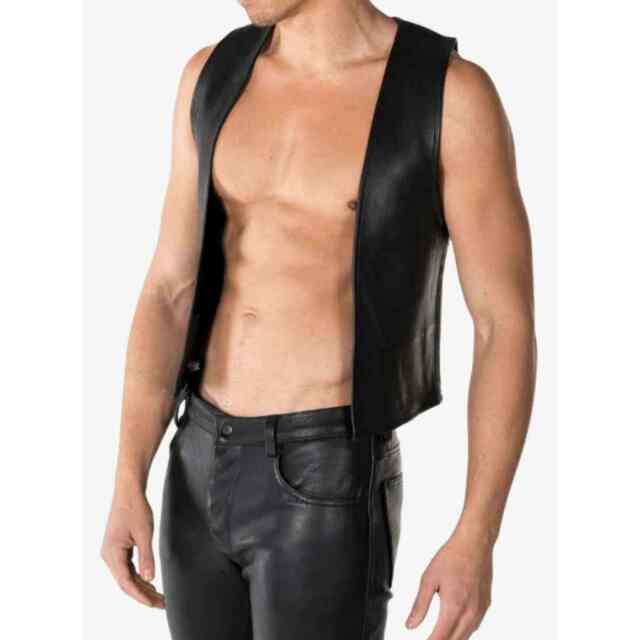 Leather Classic Bar Vest Leather Vest