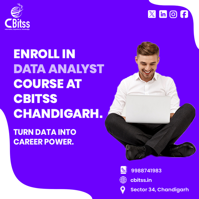 Turn data into career power. (1) Data Analyst Course in Chandigarh