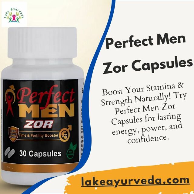 Order Perfect Men Zor Capsules for Stamina, Streng Lake Ayurveda