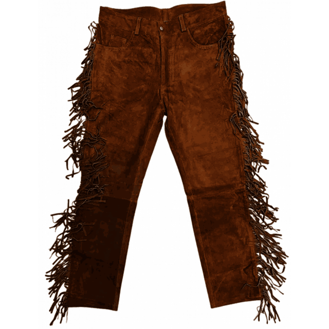 Sued Fringe Leather Pants Leather Chaps