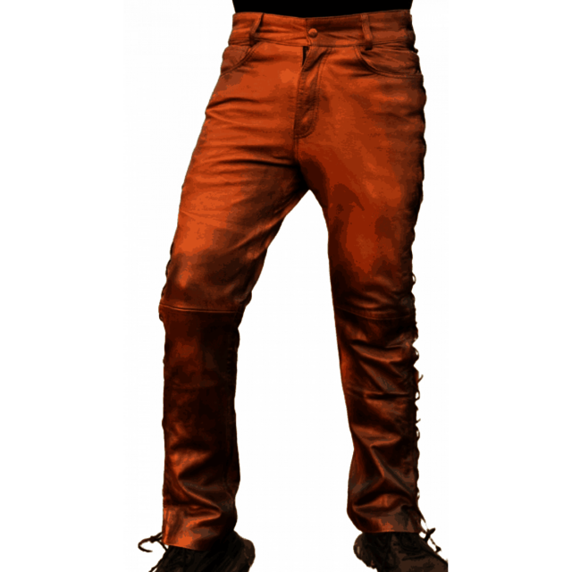 Vintage Leather Pants with side laces Leather Chaps