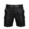 Leather Cargo Shorts - Leather Chaps