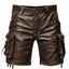 Leather Cargo Shorts Cafe R... - Leather Chaps