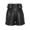 Leather High Waist Shorts - Leather Chaps