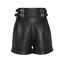 Leather High Waist Shorts - Leather Chaps