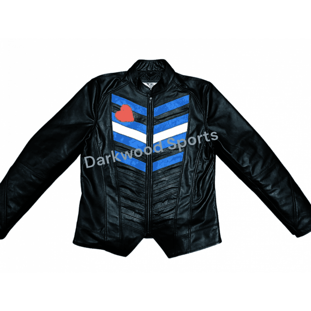 Leather Pride Jacket with heart Leather Jacket