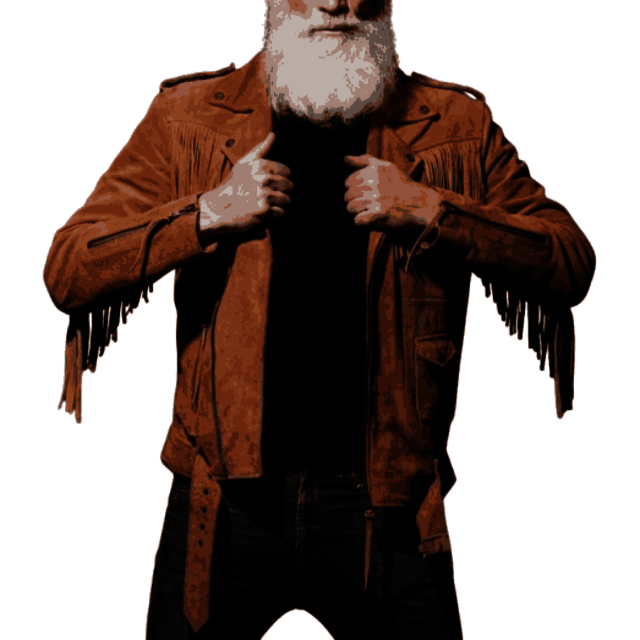 Motorbike Style Fringe Leather Jacket Leather Jacket