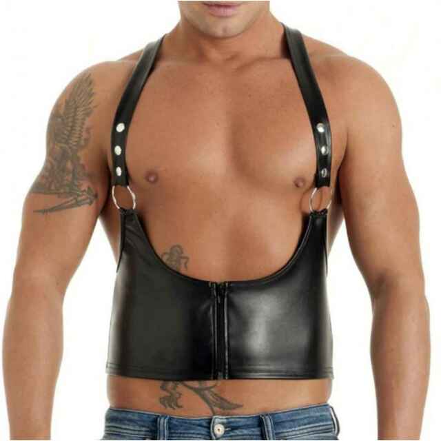 Leather Top Harness Leather Boots,Caps,Flogger,Gloves,Harness,Jockstrap,Sling