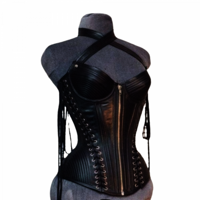 Leather Corset Bustier Lace Style Dress Leather Boots,Caps,Flogger,Gloves,Harness,Jockstrap,Sling