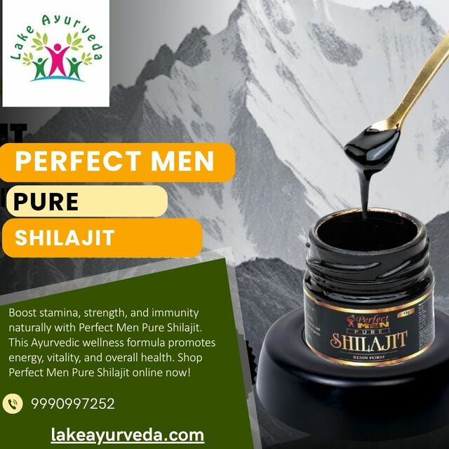 Buy Perfect Men Pure Shilajit Online  100% Natural Lake Ayurveda