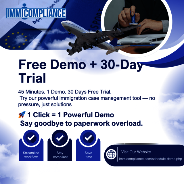 immicompliance -30 days free trial optimized Immigration software