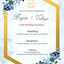 F - modern tamil wedding invitation