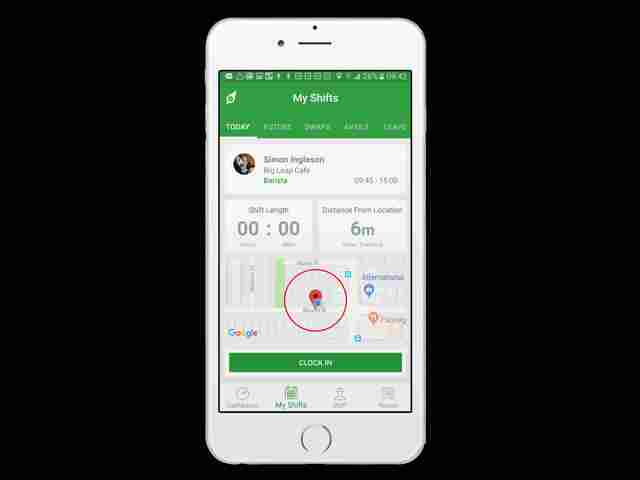 Employee GPS Mobile Time Attendance Picture Box