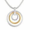 Intertwined circle necklace