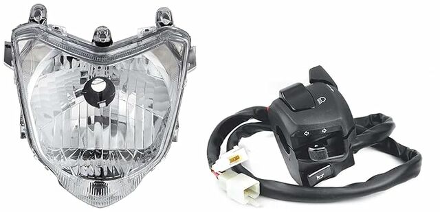 20 Uno Minda Headlight for Yamaha FZ16 Bike Picture Box