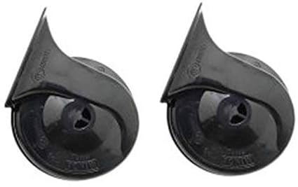 99 Uno Minda TP9 12V Black Trumpet Horn Set of 2 Picture Box
