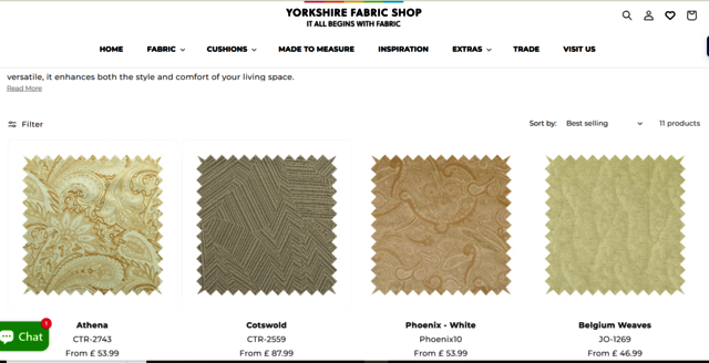 white-other-pattern-fabric Yorkshire Fabric Shop