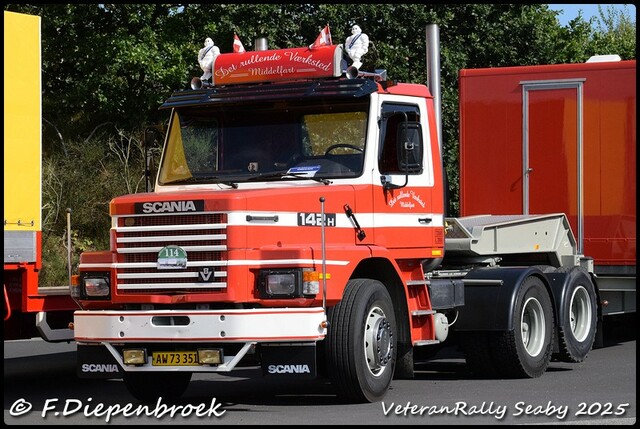 AW 73 351 Scania T142 Det Rullende Værksted ApS -M Veteran Rally Seaby DK 2025