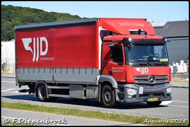 CZ 94 149 MB 1827 JJD - Kendervejen DK-BorderMaker Rijdende autos 2025