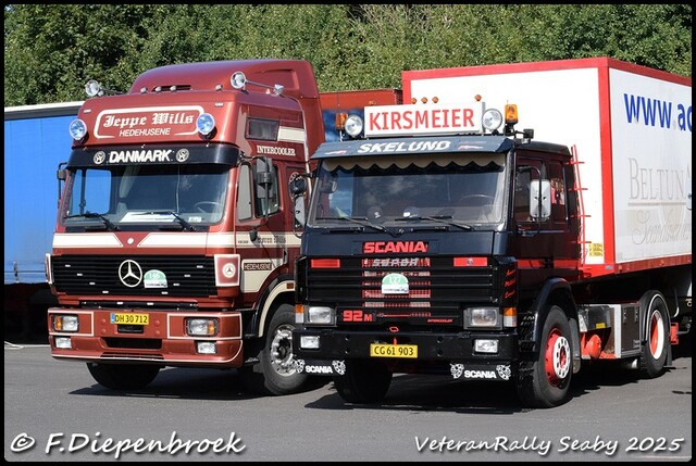 30 DH 7012 MB SK Wills - CG 61 903 Scania 92M Kirs Veteran Rally Seaby DK 2025