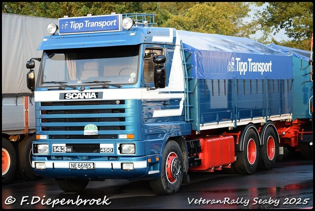 NE 66165 Scania 143H 450 Tipp Transport - Porsgrun Veteran Rally Seaby DK 2025