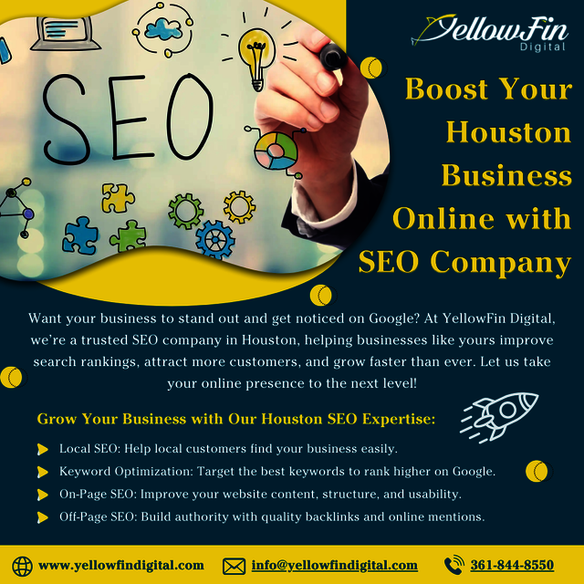 Boost Your Houston Business Online with SEO Compan YellowFin Digital