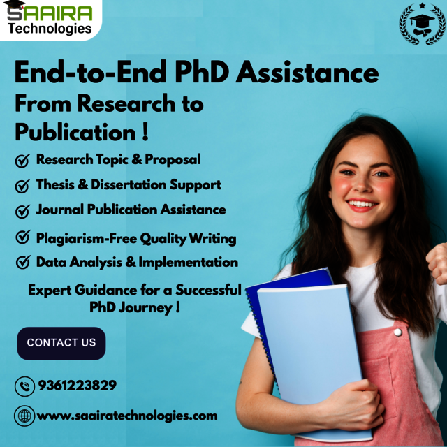 Blue and White with Modern Photocentric Style Top  PhD Assistance