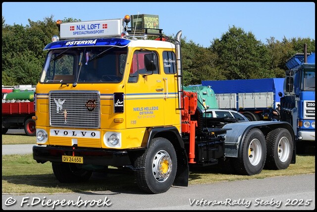 DV 24 650 Volvo F88 Niels Helledie - Ostervra DK-B Veteran Rally Seaby DK 2025
