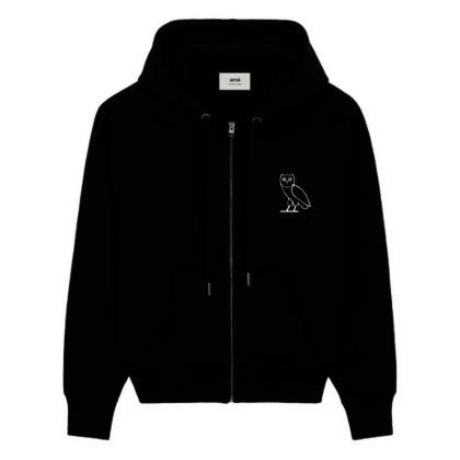 Black Zip Up Hoodie - Copy - Anonymous