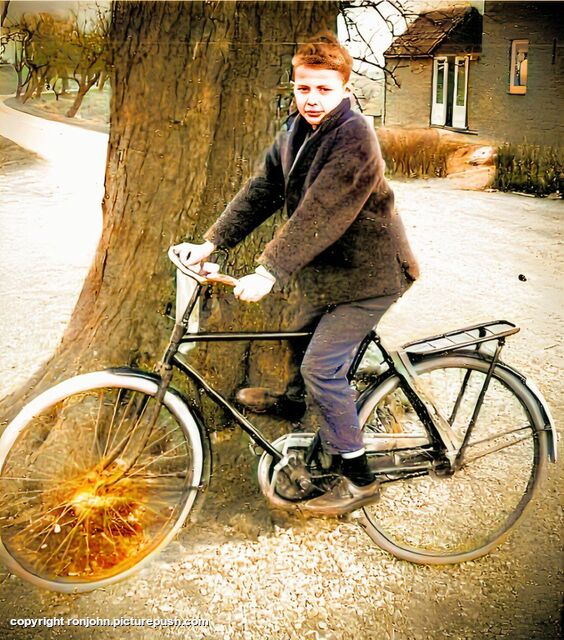 Ron oude foto in kleur Past From Ron