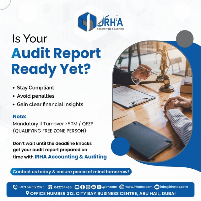 audit report ready yet irhatax