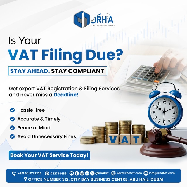 vat filing due irhatax