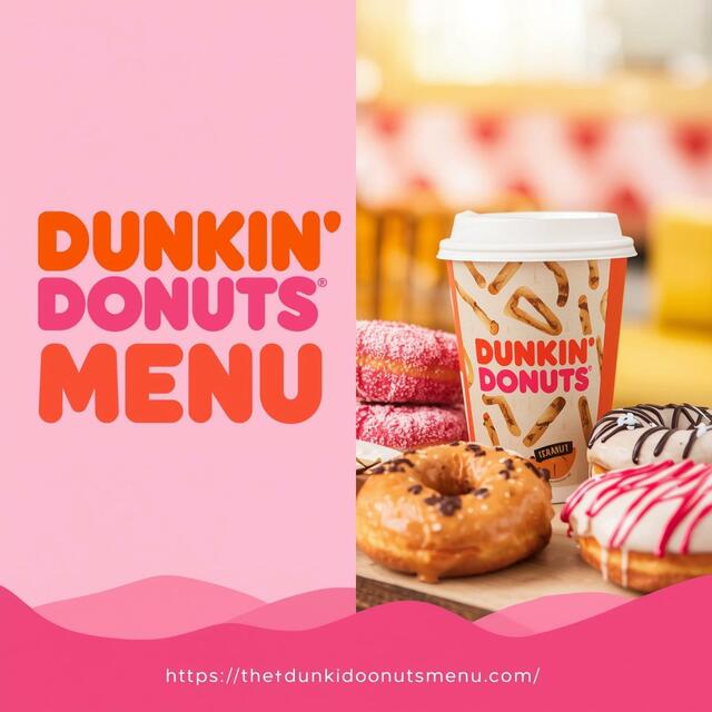 Dunkin Donuts Menu Picture Box