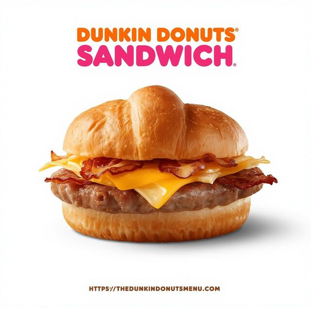 Dunkin Donuts Sandwich Picture Box