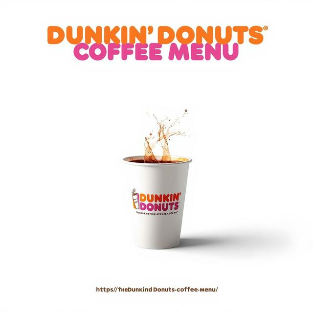 Dunkin Donuts Coffee Picture Box