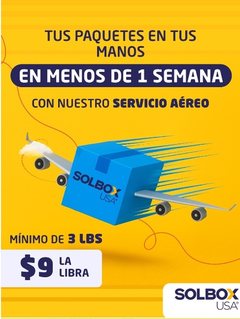 servicio aereo SOLBOX USA CORP