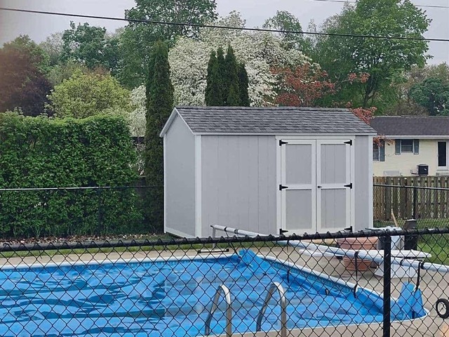 8x12 Gable Shed - Poolside Gable Shed