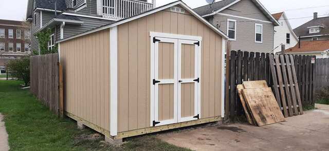 10x12 Gable with Fence Gable Shed