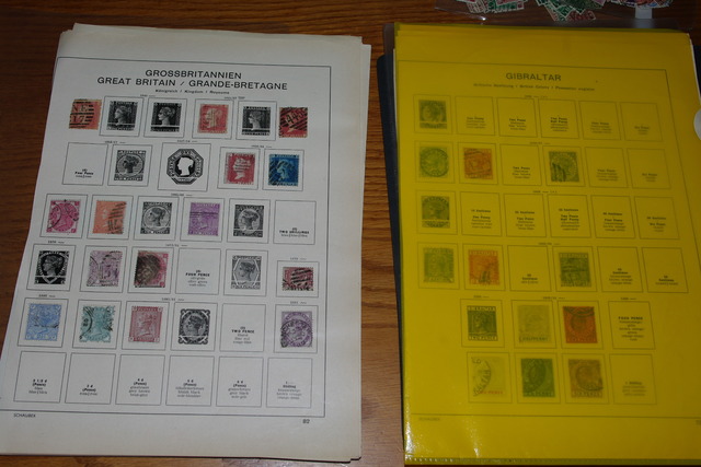 IMGP7975 England ant lapu ir vokeliuose Gibraltar Morocco Malta Guinea