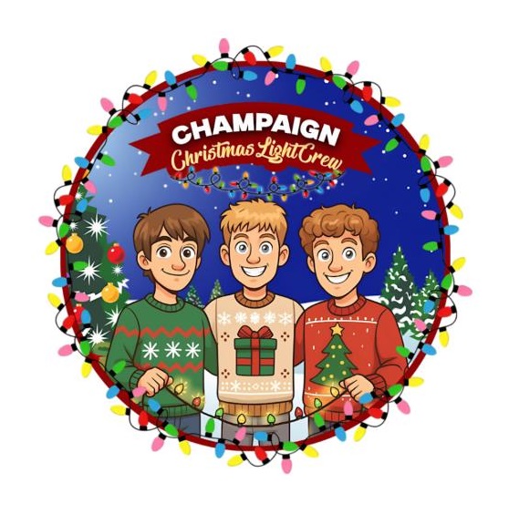 logo Champaign Christmas Light Crew