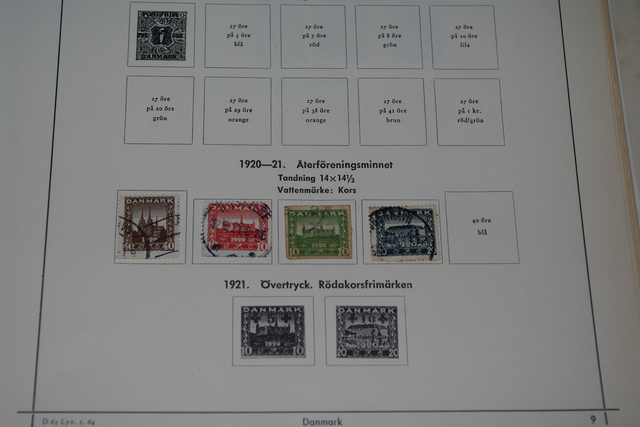 IMGP8307 Danija melynas Facit 1851-1970