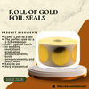 Roll of Gold Foil Seals - Picture Box
