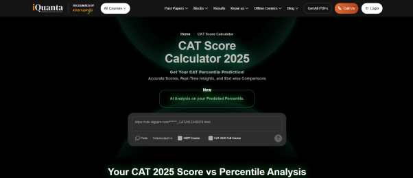 CAT Percentile Predictio Picture Box